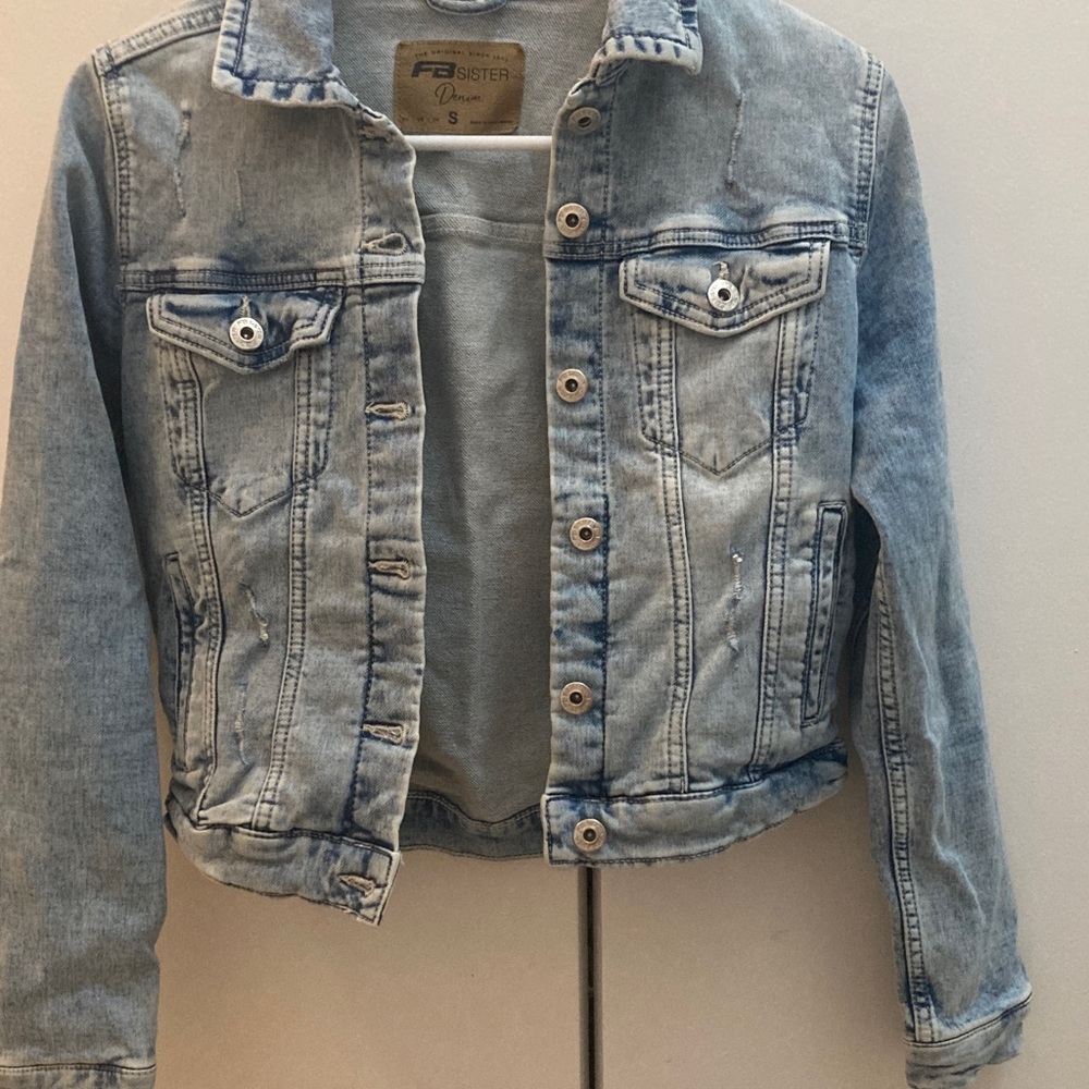 FB Sister Light Blue Denim Jacket